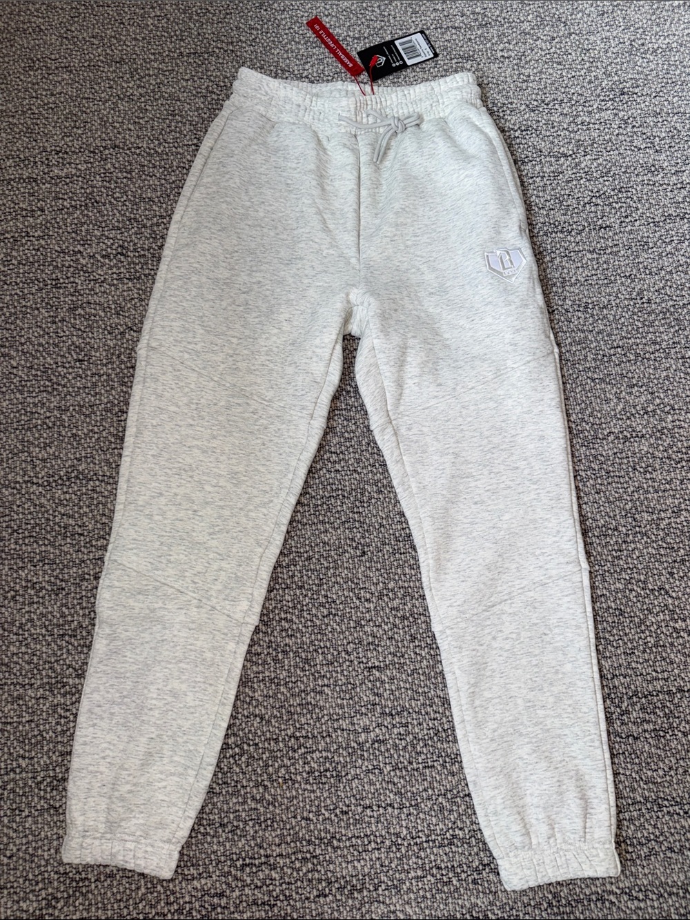 Baseball Lifestyle 101 Light Heather Gray Men’s Jogger Sweatpants
